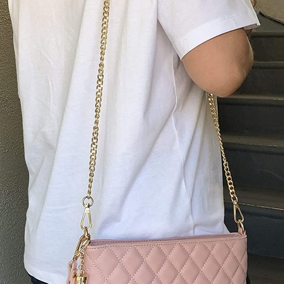 Quilted Crossbody Bag, Lightweight Wristlet